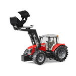 Utilaj Bruder Tractor Massey Ferguson 7624 cu Incarcator Frontal, Bruder