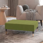 Taburet, verde deschis, 78x56x32 cm, catifea