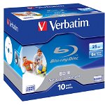 Blu-Ray BD-R Verbatim 6x, 25GB, jewel case, printabil VER43713