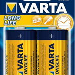 Baterie alcalina Varta BAT0234, LR20, blister, 2 bucati