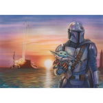 Schmidt Spiele Thomas Kinkade Studios: Star Wars The Mandalorian - A New Direction, Jigsaw Puzzle (1000 pieces), Schmidt Spiele