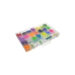 Set creativ elastice loom colorate cu organizator si accesorii, 4400 piese Kruzzel MY18062, Kruzzel