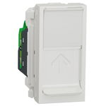 Priza date RJ45 CAT5E 1M UTP Schneider Noua Unica NU341018, alb, SCHNEIDER