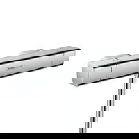 Baterie dus cu termostat Cool Contact Hansgrohe Ecostat crom, 