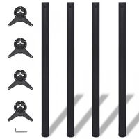 Picioare de masă reglabile pe înălțime, 4 buc, 1100 mm, negru, Casa Practica Picioare de masă reglabile pe înălțime, 4 buc, 1100 mm, negru, Casa Practica