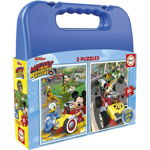 Puzzle Educa - Mickey and the Roadster Racers Case, 2x20 piese (17639), Educa