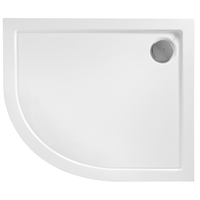 Cadita de dus Rea Look partea dreapta 80x100 cm Alb, 