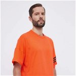 adidas Originals tricou din bumbac barbati, culoarea portocaliu, cu imprimeu, adidas Originals