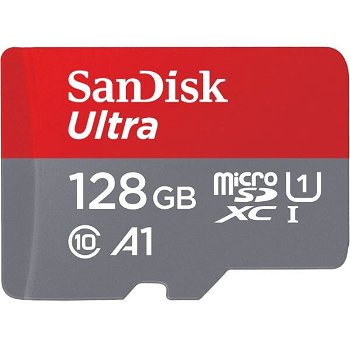 Card de memorie SanDisk Micro SD Ultra A1, 128GB, Class 10 , Full HD