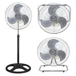 
Set 2 x Ventilator de Camera 3 in 1 Victronic, cu Picior, Elice Metalica, 45 cm, 60 W, Negru
