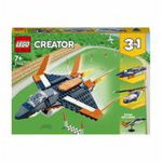 LEGO Creator 3 in 1 Avion supersonic 31126, 215 piese, 