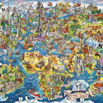 Puzzle Gibsons - Wonderful World, 1.000 piese (G7098), Gibsons