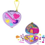 Set de joaca cu 2 papusi si 12 accesorii Polly Pocket, Starring Shani Art Studio, HGT15, Polly Pocket