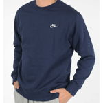 Nike Logo Embroidered Crewneck Sweatshirt Blue