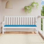 vidaXL Pernă de bancă de grădină, albastru, 200x50x3 cm, textil oxford, vidaXL