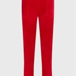 Juicy Couture pantaloni de trening din velur culoarea bordo, neted, JCAP180, Juicy Couture