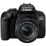 Camera foto canon dslr eos 800d + ef-s 18-55 is (stabilizator) black