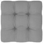 Pernă pentru canapea din paleți, gri, 80 x 80 x 12 cm