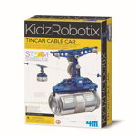 Kit constructie robot - Kids Robotix - Tin Can Cable Car | 4M, 4M