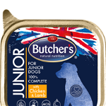 BUTCHER'S Functional Dog Junior pate caini adulti, cu pui și miel 150 gr