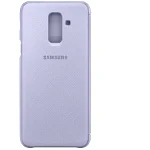 Husa de protectie Samsung Wallet Cover pentru Galaxy A6 Plus (2018), Orchid Gray