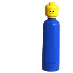 Sticla apa LEGO albastru inchis