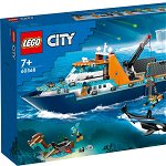 Jucarie 60368 City Arctic Exploration Ship Construction Toy, LEGO