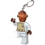 Breloc cu lanterna LEGO Star Wars Admiral Ackbar (LGL-KE59)