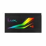 Sursa Aerocool 550W LUX RGB, 80+ Bronze, 4x SATA, 2x Molex, 1x 6+2 PCI-E