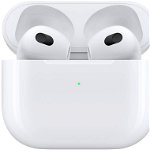 Casti True Wireless Apple Airpods 3, In-ear, Waterproof, Wireless Charging (Alb), Apple