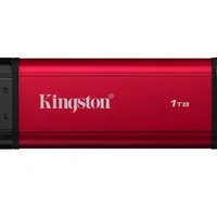 SSD Portabil Dual Kingston, 1TB, USB Type-A/USB Type-C, USB 3.2 Gen 2, rosu/negru