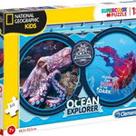 Puzzle, Clementoni, SuperColor National Geographic Kids Ocean expedition, 180 piese, 7+, Multicolor