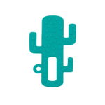 Inel gingival Minikoioi, 100% Premium Silicone, Cactus – Aqua Green, Minikoioi