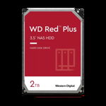 Hard Disk Desktop Western Digital WD Red Plus NAS 2TB 5400RPM 64MB SATA III, Western Digital