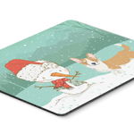 Caroline`s Treasures Cardigan Corgi Snowman Mouse Pad de Crăciun, Hot Pad sau Trivet Multicolore Large, 