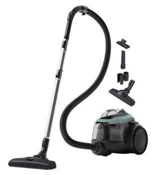 Aspirator fara sac Electrolux EL61C2OG, 700 W, 1,6L, filtrare in 6 trepte, filtru Hygiene 12 lavabil, perie ParkettoPro, verde oceanic