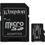 Card memorie Kingston cu adaptor Canvas Select Plus SDCS2/512GB (512GB; Class 10, Class U1, V10; + adapter)
