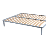 Somiera de pat cu picioare, metal si lemn stratificat, 180x200, 