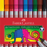 Set 10 carioci - Faber-Castell - doua capete, Faber-Castell