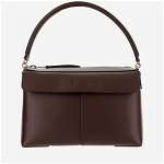 TOD'S TOD'S CASE SMALL LEATHER HANDBAG MARRONE AFRICA, TOD'S