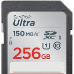 Card de memorie SanDisk Ultra microSDXC, 256GB, 120MB/s, Class 10 UHS-I