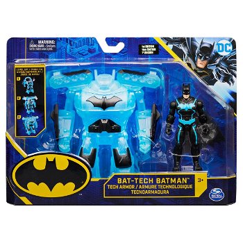 Figurina Batman Bat-Tech, cu costum high tech, 10 cm