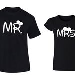 Pachet 2 tricouri pentru cuplu Mrs. si Mr., Zoom Fashion