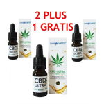 Pachet Ulei de Canepa cu cannabidiol 5%, Oncoforte CBD ULTRA Basic 5%, 30 ml, Plante si Sanatate SRL