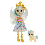 Papusa Enchantimals Royals cu animalut Paolina Pegasus si Wingley, Mattel