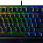 Tastatura gaming mecanica Razer BlackWidow V3 TKL, iluminare Chroma RGB, switch Razer Green, US Layout, Negru, Razer