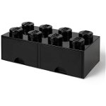 Room Copenhagen LEGO Brick Drawer 8 black - RC40061733, Room Copenhagen