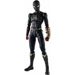 Figurina Articulata Spider-Man No Way Home S.H. Figuarts Spider-Man Black & Gold Suit (Special Set) 15 cm, Hasbro