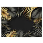 Frunze aurii tropicale tablou - Material produs:: Poster pe hartie FARA RAMA, Dimensiunea:: 80x120 cm, 