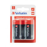Baterii Verbatim 2x D, Alkaline, Blister, Verbatim